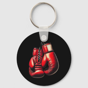 Boxing Gloves Red Boxing Sport Boxer Kickboxing  Keychain