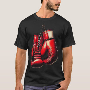 Boxing Gloves Red Boxing Sport Boxer Kickboxing  T-Shirt