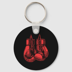 Boxing Gloves Sport Boxer Kickboxer Workout Fighti Keychain