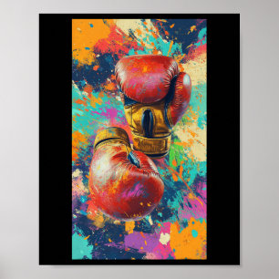 Boxing Gloves Sport Boxer Prompt Fitness Gym 1 Poster