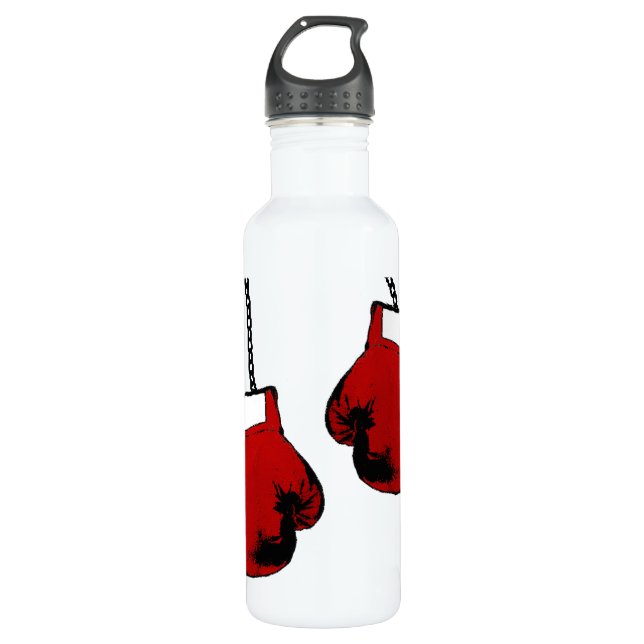 Boxing Gloves Stainless Steel Water Bottle (Front)