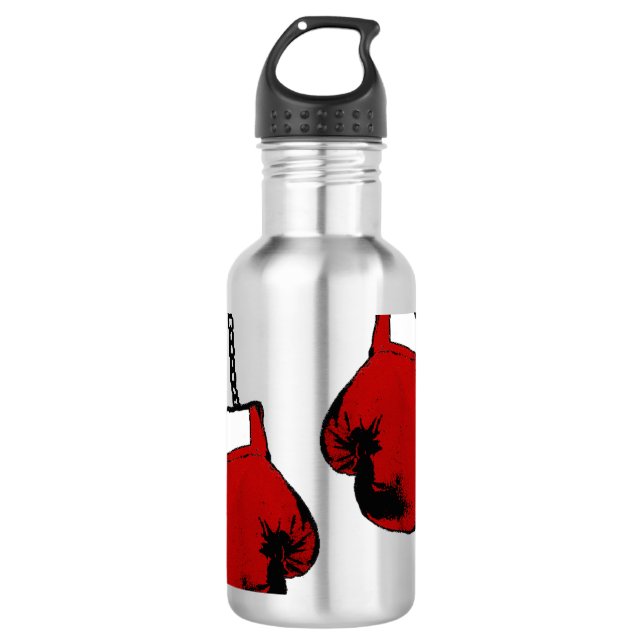 Boxing Gloves Stainless Steel Water Bottle (Front)