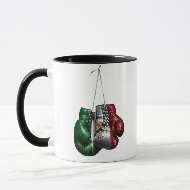 Boxing Gloves T-Shirt - Mexico Vintage flag  Mug (Left)