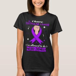 Boxing Gloves Testicular Cancer Warrior T-Shirt