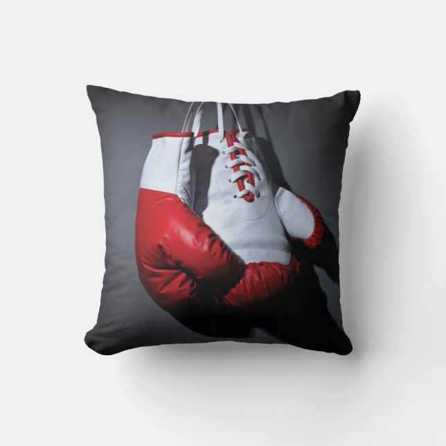 Boxing gloves  throw pillow (Front)