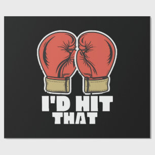 Boxing gloves wrapping paper
