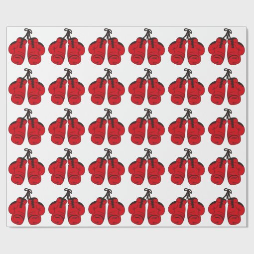 Boxing Gloves Wrapping Paper Zazzle