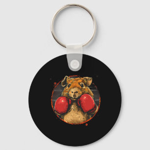 Boxing Guinea Pig Lover Boxing Gloves Kickboxing F Keychain