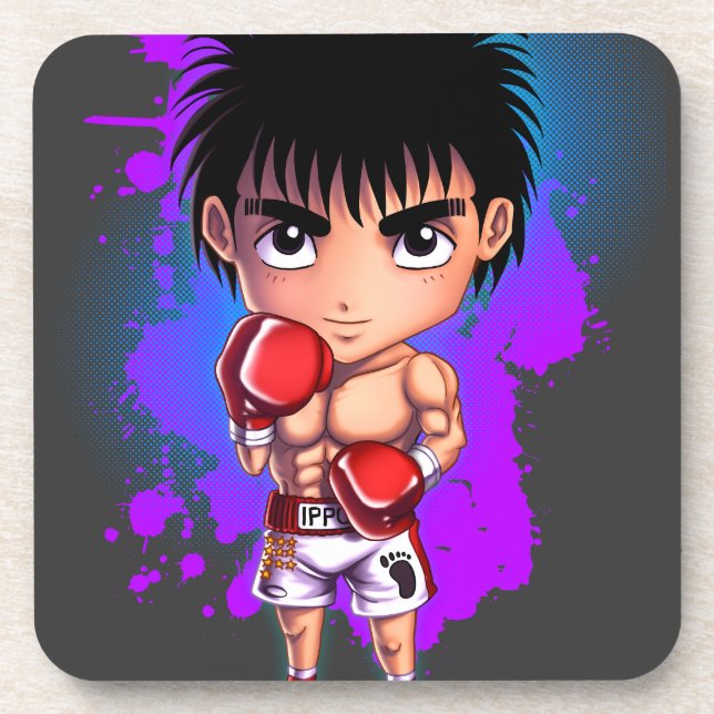 Boxing Guy Beverage Coaster (Front)
