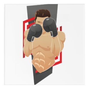 Boxing gym acrylic print