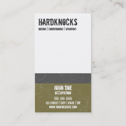 Boxing Gym Business Card