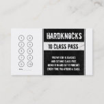 Boxing Gym Business Card loyalty card