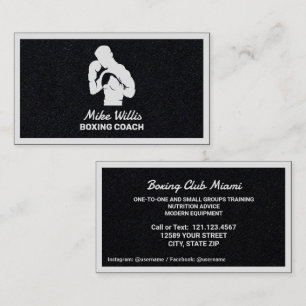 Boxing Gym Premium Business Card
