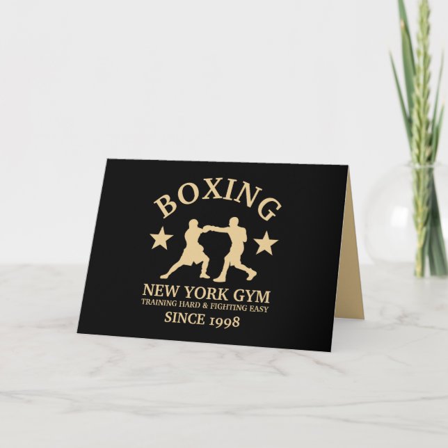 Boxing Gym, Pro Fighters Card (Front)