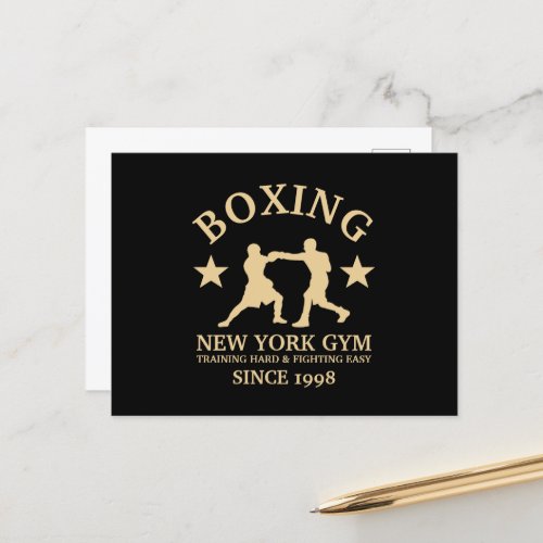 Boxing Gym Pro Fighters Postcard