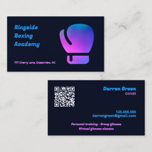 Boxing Gym QR Business Card