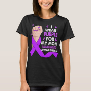 Boxing Hand I Wear Purple For My Mom MACULAR T-Shirt