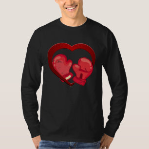 Boxing Heart Valentine's Day Mens Womens Teen Boys T-Shirt