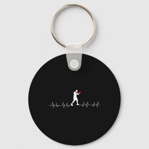 Boxing Heartbeat Art Boxing Gloves Gym Boxer Boys  Keychain