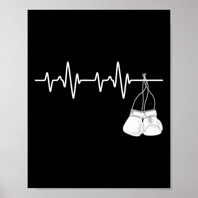 Boxing Heartbeat - Boxing Lover Boxer Kickboxing F Poster (Front)