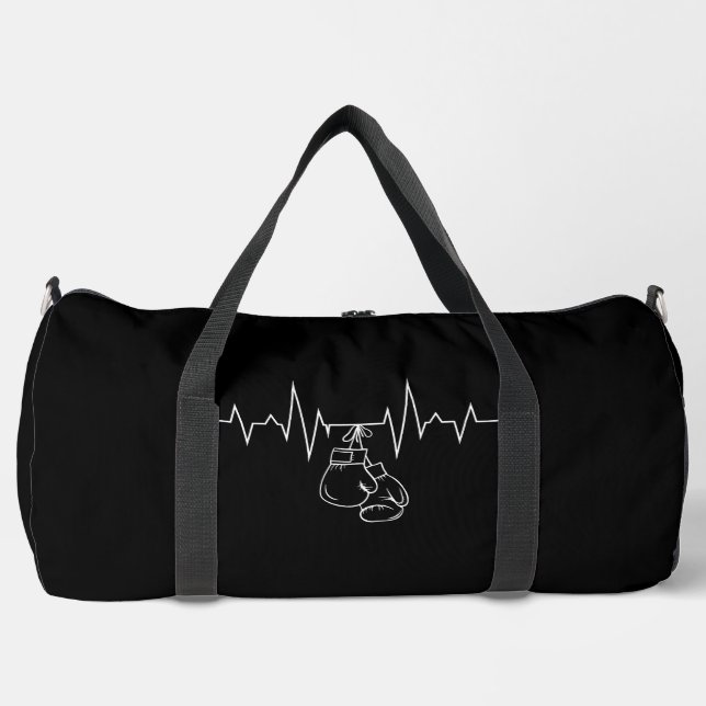 Boxing Heartbeat Gloves  Duffle Bag (Front)