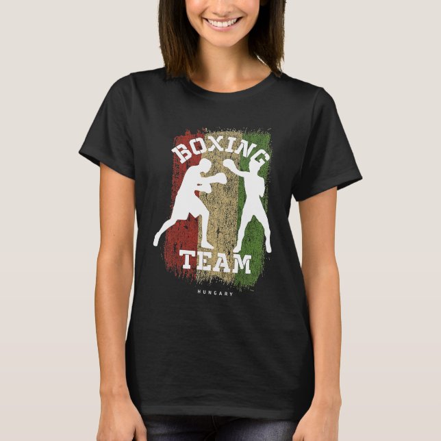 Boxing Hungary Combat Sports Fighter Boxing T-Shirt (Front)