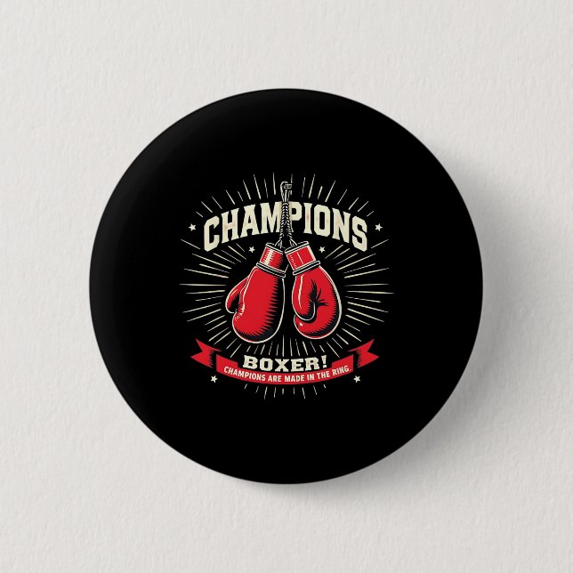 Boxing I'm Boxer  Button (Front)
