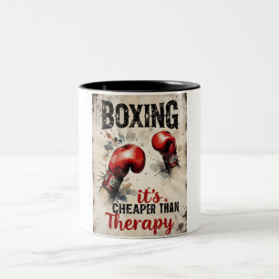 Boxing – It’s Cheaper Than Therapy Mug