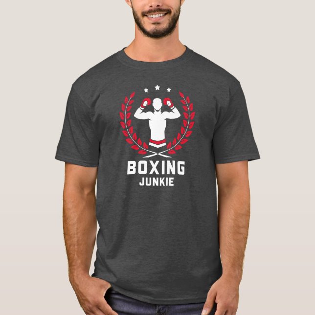 Boxing Junkie Dark T-Shirt (Front)