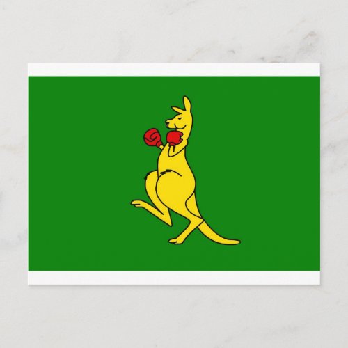 Boxing kangaroo collector items postcard