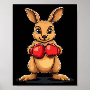 Boxing Kangaroo For A Knockout Laugh Poster