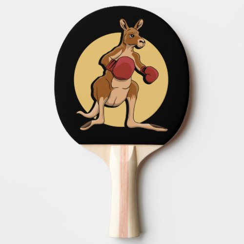 Boxing Kangaroo Ping Pong Paddle