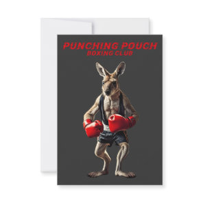 Boxing Kangaroo Thank You Card