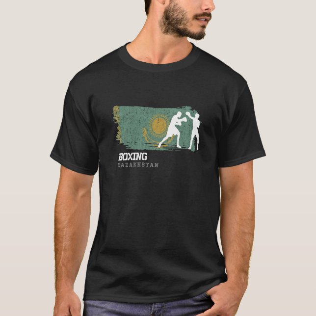 Boxing Kazakhstan Combat Sports Fighter Boxing  1 T-Shirt (Front)