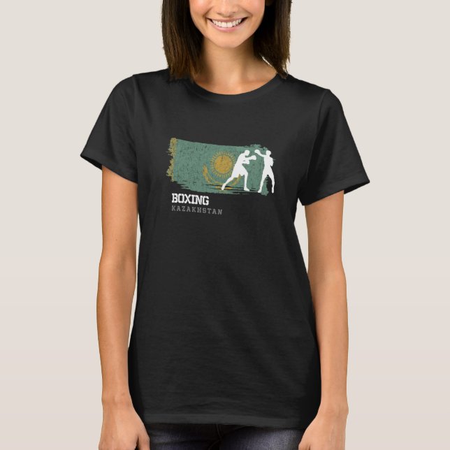Boxing Kazakhstan Combat Sports Fighter Boxing  1 T-Shirt (Front)