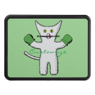 Boxing Kitten with Mittens Thunder_Cove Hitch Cover
