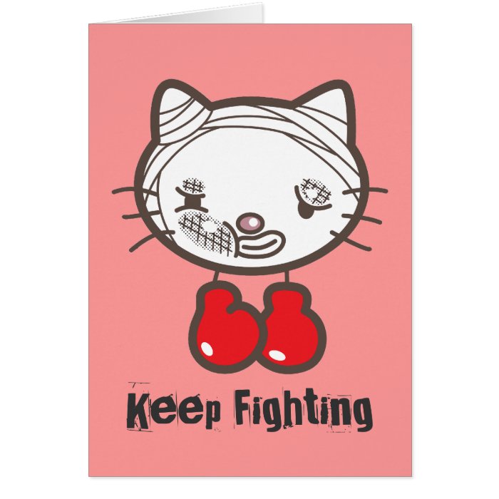 Boxing Kitty Greeting Cards