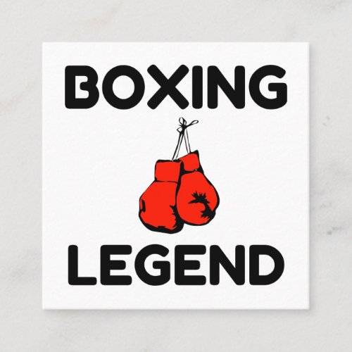 BOXING LEGEND CALLING CARD