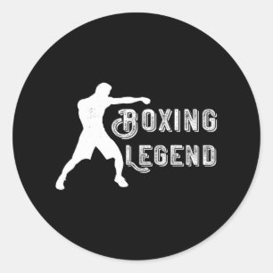 Boxing Legend Kickboxing Boxer MMA Kickboxer Classic Round Sticker