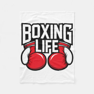 Boxing Life For Amateur Professional Boxers 5 Fleece Blanket