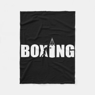 Boxing Lover Gym Boxer Kickboxing Kickboxer Enthus Fleece Blanket