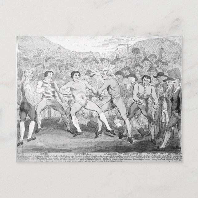 Boxing match between Thomas Futrell & John Postcard (Front)