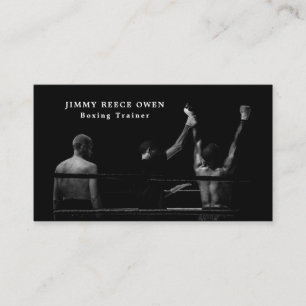 Boxing Match Champion, Boxer, Boxing Trainer Business Card