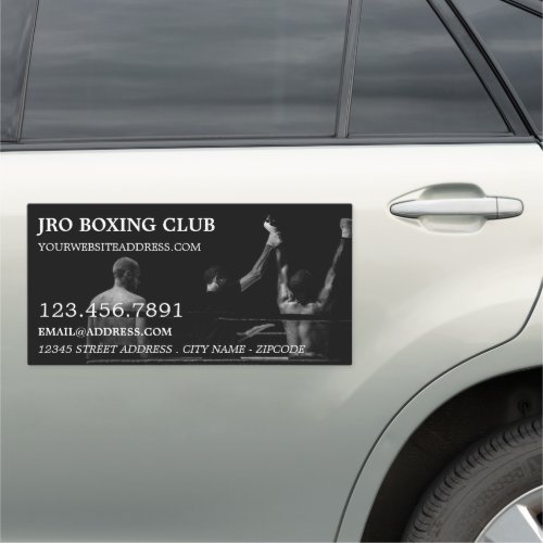 Boxing Match Champion Boxer Boxing Trainer Car Magnet