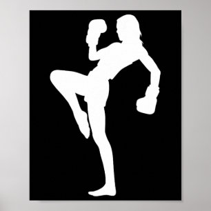 Boxing Men's Kickboxer Women's Boxing Kickboxing  Poster