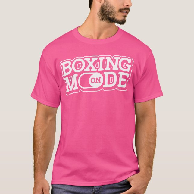 Boxing Mode On - Combat Combat Sports Sparring Glo T-Shirt (Front)