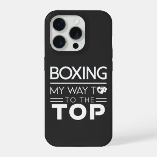Boxing Motivation Quote Bold Minimal Typography iPhone 15 Pro Case