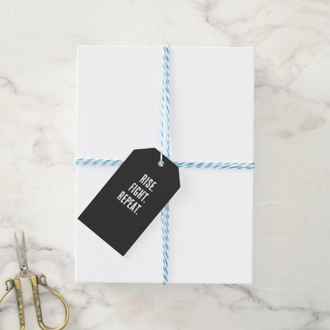 Boxing Motivational Shirt Gift Tags (With Twine)