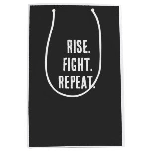 Boxing Motivational Shirt Medium Gift Bag