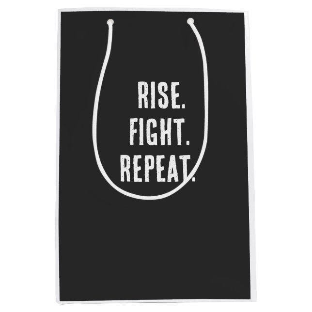 Boxing Motivational Shirt Medium Gift Bag (Front)